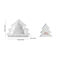 Christmas tree silicone mold for DIY resin crafts with Merry Christmas text pattern - NO.4 Christmas Tree Ornament