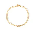 Bracciale a catena a graffetta minimalista in acciaio inossidabile dorato 18,5cm - Bracciale Sottile Minimalista (HC-B20041)