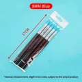 5-piece set of 8mm blue silicone tip pottery sculpting pens with 17cm brown handles - 5-Piece Blue Tip Silicone Pen Set