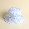 Elegant white sequin bucket hat for women featuring iridescent pearls and foldable design - M (56-58cm) / White Series