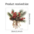 Guida alle taglie per adesivo WC natalizio con pigne e bacche, dimensioni 29x29 cm - 29*29cm
