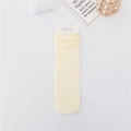Calcetines de pana amarillo pálido color crema en embalaje de cartón blanco - Talla única / Amarillo Leche