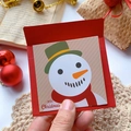 Snowman Card+Envelope+Sticker