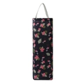 Wandmontierter Müllbeutelhalter mit rosa Flamingo- und tropischen Blumenmustern - Flamingo-Muster / Schwarz