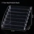 7-tier clear acrylic nail polish rack 31x31x25cm multi-layer stepped display organizer - 7 Layers Length 31cm