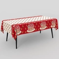 Christmas tablecloth featuring gingerbread houses and men on rectangular fabric - Christmas Tablecloth - Gingerbread House (137x183cm)