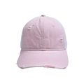 Dettaglio della maglia e del cotone rosa vintage con effetto usurato della berretta mesh - Adulto / Rosa Bianco