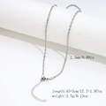Sleek 2.3mm silver-tone stainless steel snake chain necklace with 45+5cm length - 2.3mm Twisted Dense Chain - Silver