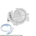 Molde de silicona de dragón 3D con figura de resina azul y dimensiones exactas - Estilo 2 Dragón de Cristal