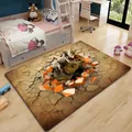 3D T-Rex δεινόσαυρος φανελένιο χαλί με αντιολισθητική βάση για το παιδικό δωμάτιο - Ζώο 14-T-Rex 4