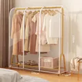Transparent PEVA garment rack cover with white trim, 130x50x150cm waterproof storage - Clear / L130xW50xH150cm