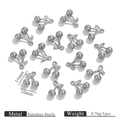 Silver cherry shaped stainless steel pendants 11x10mm for DIY jewelry making - Cherry / Silver