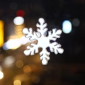 Décoration de Noël LED en forme de flocon de neige pour fenêtre et mur, blanc froid - Flocon de neige