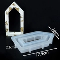 Moule en silicone maison de Pâques creuse pour résine de 17,5 cm x 10 cm x 2,3 cm - Maison Creuse-Grand