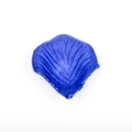 Single royal blue artificial silk rose petal with realistic texture for wedding decor - Dark Blue