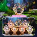 Translucent resin Nine-Tailed Fox blind box figurines with aurora coating in 7 styles - -249 Zen-inspired Little Fox Fairy Box 6 / Full Box Set