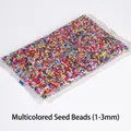Mixed color glass seed beads 1-3mm for DIY jewelry making in large bulk bag - Mixed Style A 3mm