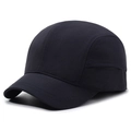 Classic black five-panel quick-dry nylon baseball cap for outdoor sports and leisure - Adjustable / Navy Blue