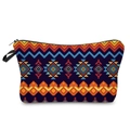 Tragbare Kosmetiktasche mit bunten afrikanischen Ethno-Mustern auf weißem Grund - Bunter Ethno-Stil