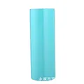 Sky blue 20oz straight sublimation tumbler with glossy finish and matching straw - 20oz / Sky Blue