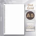 A5 PP spiral notebook with dot grid pages, 140x202mm size and 80 sheets interior - Dot Grid / A5 / Side-flip