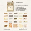 Farewell To Sunset vintage scrapbooking sticker set with floral patterns and fabric textures - Farewell To Sunset