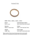 Rose gold stainless steel goose throat cuff bracelet in four widths on white background - Single Ring Elastic Bracelet (10mm Width) / Steel
