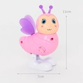 Jouet mécanique d'insecte rose avec ailes violettes mesurant 11 cm de haut et 7 cm de large - Abeille