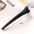 Matte black 11cm hair claw clip with a sleek minimalist design on a white bowl - Matte Black (S162-2)