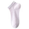 Breathable lavender silk ankle socks with elastic ribbed cuffs and fine knit texture - One Size / Taro Purple