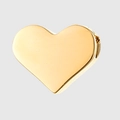 Colgante de corazón dorado de acero inoxidable para crear joyas personalizadas - Corazón / Color Acero