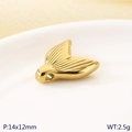 18k gold plated stainless steel mermaid tail pendant DIY charm 14x12mm 2.5g variant - Mermaid Tail Style (KLJ10483-ZLA)