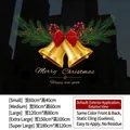 Christmas bow and bell static window stickers available in five different size options - Christmas Bell