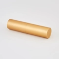 Refillable golden matte metal perfume atomizer bottle in a compact cylindrical design - Matte Gold