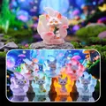 Miniature Nine-Tailed Fox incense burner figures, set of 6 regular and 1 hidden style - 0269 Auspicious Nine-tailed Fox Box 6 / Full Box Set