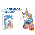 Unicorn DIY homemade clock science kit with silent movement and colorful dial - Clock
