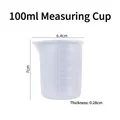 100ml translucent silicone measuring cup with 7cm height and precise pouring spout - New Style - 100ml Measuring Cup