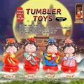 Set of four traditional Chinese Tang Dynasty lady roly-poly figurines with instruments - Medium Set of 4