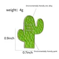 Pin de esmalte de cactus con texto 'DON'T BE A PRICK' hecho de aleación de zinc verde - CC093 (Cactus)