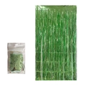 Rideau de franges en aluminium vert pour décoration de fête en emballage de vente - 1*2 Mètres / Vert clair brillant