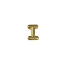 Polished golden letter I charm accessory for retro DIY watch bands and bracelets - Letter I / Gold