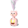 Giocattolo rosa per gatti con piume colorate per intrattenimento interattivo animali - Stile Piuma Rosa
