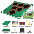Kit d'entraînement de golf avec tapis de cible, 20 balles colorées et sac de transport - Ensemble de Golf Chipping Type A (7888-38) / Ensemble Cible Unique 1.35kg