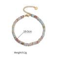 Pulsera artesanal de cuentas azules y marrón rojizo con cierre de acero inoxidable - Estilo Piedra Shoushan