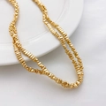 Distanziatori quadrati in ematite placcata oro per gioielli fatti a mano fai-da-te - Perla di Pietra Piatta (11#) / 2*4mm (1 Filo) / Oro
