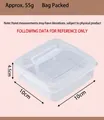 Transparent square PP storage box with lid for cheese and sauce 10x10x4.5cm - Cheese Storage Box