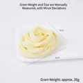 Artificial spaghetti swirl food model with dimensions 6cm x 5cm on white plate - Plain Spaghetti