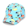 Sky blue kids baseball cap featuring colorful cartoon truck prints and patterns - 52-54cm / #15 (Blue Truck)