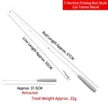 Extendable 3-section telescopic cat wand with 97cm pole and anti-slip foam handle - Grey Handle White Rod 3-Section Telescopic