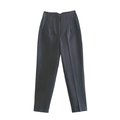 Pantaloni a vita alta grigio antracite da donna con pieghe e tasche laterali - XS / Pantaloni e gonne / Grigio
